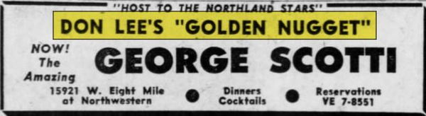 Don Lees Golden Nugget - July 1961 Ad